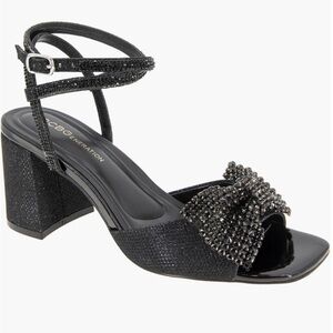 BCBGeneration Black Beaded Heels
